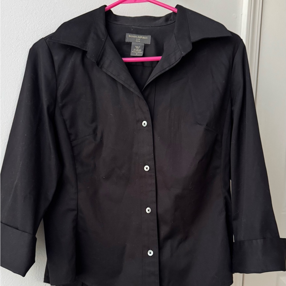 Black Button-Up Shirt